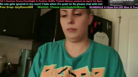 Snapshot of _isabelleraven chatting on March 19, 2026, 9:30 pm IsabelleRaven online show from March 19, 2026, 9:30 pm