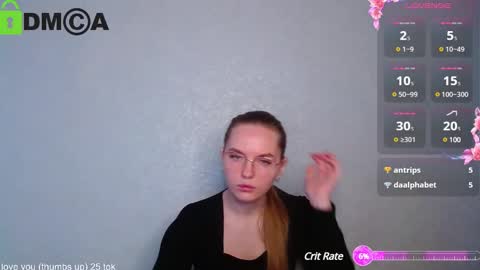 Snapshot of _lysafeta_ chatting on December 5, 2024, 10:23 am Welcome guys  Pleasure to see you all here  My name is Lysafeta and MichaelaTip menu is active Private is open  online show from December 5, 2024, 10:23 am