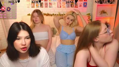 Merlizz Eva Jane Mila Nicole  left to right  online show from June 1, 2026, 8:10 pm