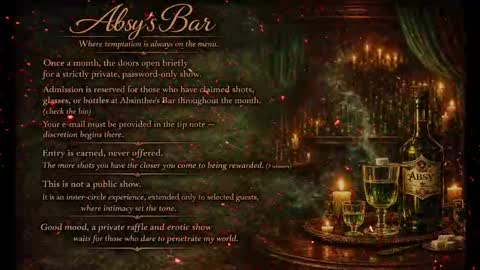 Snapshot of absinthee chatting on March 1, 2026, 7:16 pm absy online show from March 1, 2026, 7:16 pm