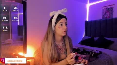 Snapshot of alicewoodville chatting on January 24, 2025, 10:08 pm Alice online show from January 24, 2025, 10:08 pm