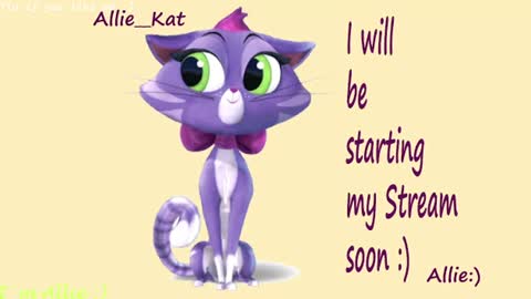 Allie online show from July 18, 2026, 2:54 pm
