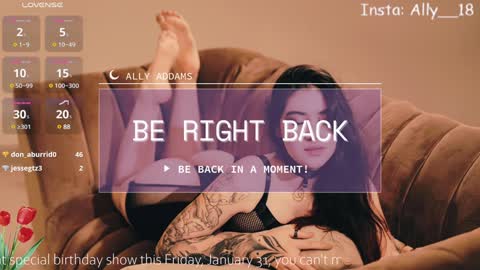 Ally  online show from January 27, 2025, 7:03 am