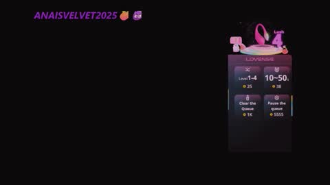 anaisvelvet2025 online show from October 5, 2025, 10:13 am