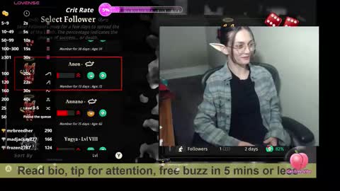 Bex Black online show from February 24, 2026, 11:25 pm