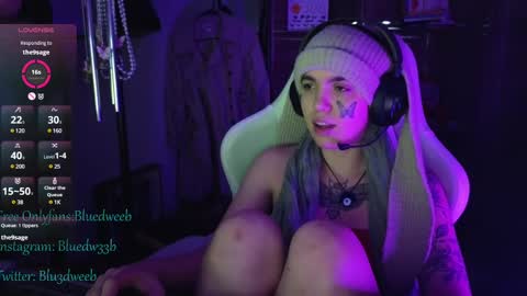 Snapshot of bluedweeb chatting on February 19, 2025, 10:34 am Blue online show from February 19, 2025, 10:34 am