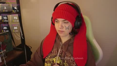 Snapshot of bluedweeb chatting on February 15, 2026, 4:42 am Blue online show from February 15, 2026, 4:42 am