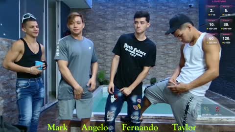 Snapshot of boysgang_sex chatting on December 23, 2024, 12:08 pm Angelo Mark Fernando Taylor online show from December 23, 2024, 12:08 pm