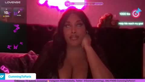 Snapshot of cummingtoparis chatting on December 8, 2024, 5:39 am Cumming To Mistress Isabella Cummings online show from December 8, 2024, 5:39 am