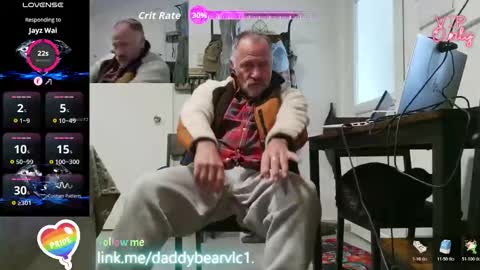 DaddyBear online show from February 9, 2026, 3:16 pm