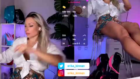 Snapshot of erika_kirman chatting on June 22, 2026, 2:25 pm Erika online show from June 22, 2026, 2:25 pm