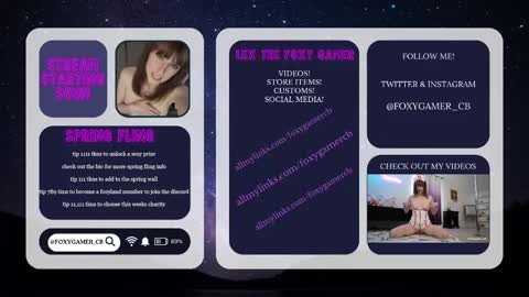 Lex Vive foxygamer cb online show from May 23, 2026, 1:33 am