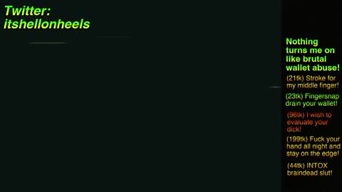 Snapshot of hell_on_heels_ chatting on January 16, 2025, 7:38 am - show loyalty and subscribe -  online show from January 16, 2025, 7:38 am