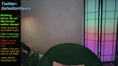 Snapshot of hell_on_heels_ chatting on January 22, 2025, 11:43 pm - show loyalty and subscribe -  online show from January 22, 2025, 11:43 pm