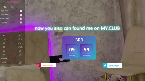 Snapshot of jane_meys chatting on February 23, 2025, 11:22 am your kitty JANE roawww online show from February 23, 2025, 11:22 am