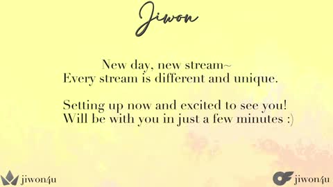 Jiwon online show from January 18, 2025, 12:04 pm