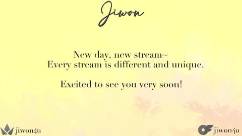 Jiwon online show from September 14, 2025, 8:52 pm