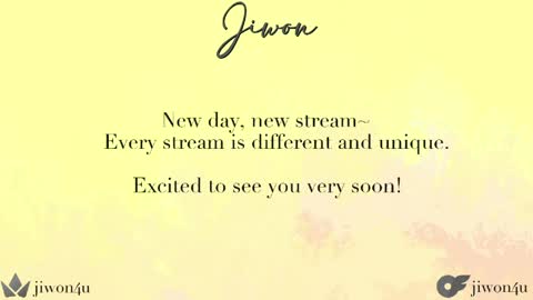 Jiwon online show from April 5, 2026, 7:33 pm