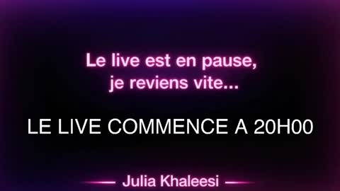Julia Khaleesii online show from April 3, 2026, 5:55 pm