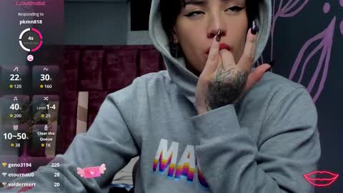 KIARA FOX online show from February 22, 2026, 8:02 am