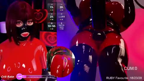 Latex Ruby online show from March 24, 2026, 2:05 am