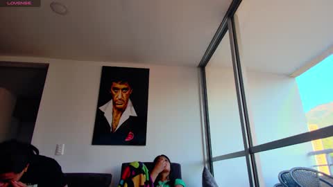 Snapshot of latin_couple77 chatting on January 18, 2025, 12:15 pm Sara y Andy online show from January 18, 2025, 12:15 pm