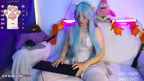 Snapshot of lilac_night chatting on November 16, 2025, 2:11 pm Jen online show from November 16, 2025, 2:11 pm