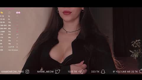 Snapshot of mamiemeow chatting on February 13, 2025, 7:13 am Your Miss Alice online show from February 13, 2025, 7:13 am