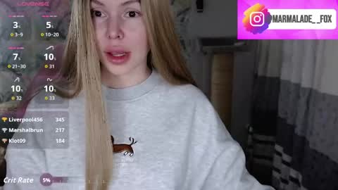 Marmalade Fox online show from March 15, 2026, 11:49 am