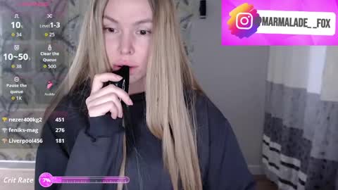 Marmalade Fox online show from April 13, 2026, 10:59 pm