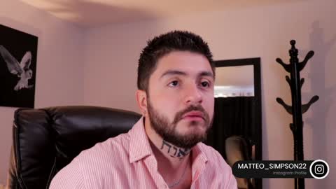 Snapshot of matteo_simpson chatting on January 26, 2025, 2:52 pm Matteo simpson online show from January 26, 2025, 2:52 pm