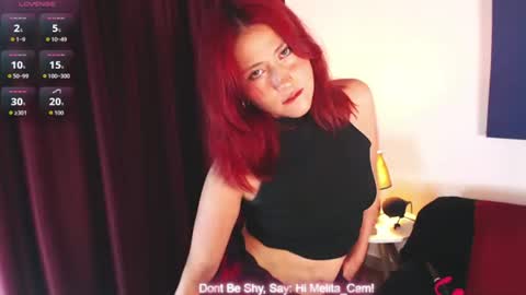 Snapshot of melita_cam chatting on June 15, 2026, 1:08 am Camelia P online show from June 15, 2026, 1:08 am