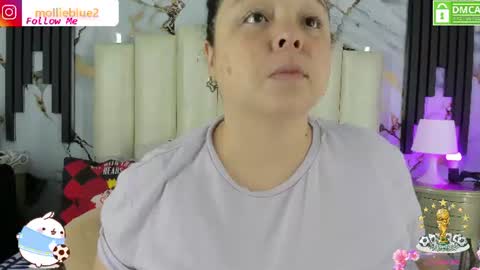 Snapshot of molliebue1 chatting on July 12, 2026, 12:40 pm Hey Guys Im Mollie online show from July 12, 2026, 12:40 pm