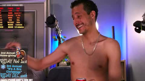 Andy Conda ITS A BRO CHRISTMAS PARTY FRIDAY DECEMBER 13TH 9pm est - LATE Mark Your Calendar online show from November 13, 2025, 1:37 am