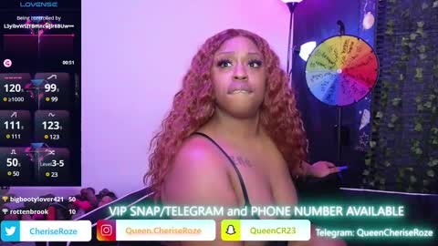 Snapshot of queencroze chatting on January 10, 2025, 9:31 pm Queen Cherise Roze online show from January 10, 2025, 9:31 pm