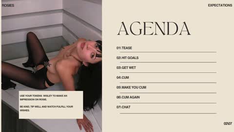 Rosie Bones online show from February 16, 2026, 7:10 pm