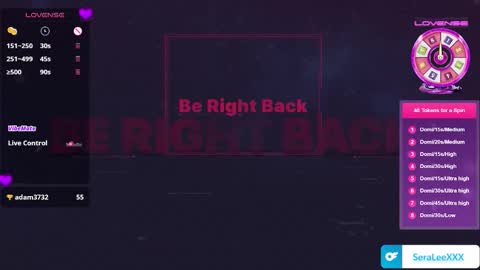 SeraLeeXXX online show from November 13, 2025, 6:18 pm