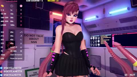 SkyeAnette online show from November 8, 2025, 2:45 am