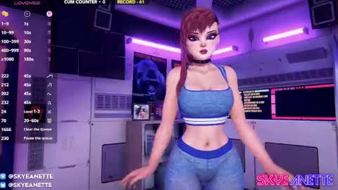 Snapshot of skyeanette chatting on July 19, 2026, 1:09 am SkyeAnette online show from July 19, 2026, 1:09 am