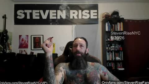 Snapshot of stevenrisenyc chatting on May 22, 2026, 10:43 am StevenRiseNYC online show from May 22, 2026, 10:43 am