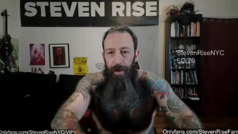Snapshot of stevenrisenyc chatting on June 3, 2026, 12:41 pm StevenRiseNYC online show from June 3, 2026, 12:41 pm