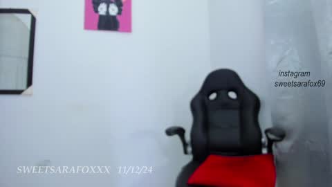 Snapshot of sweetsarafoxxx chatting on December 12, 2024, 12:59 am Sara Sofia Libra online show from December 12, 2024, 12:59 am