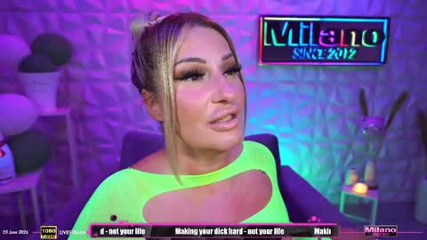 TamaraMilano online show from June 5, 2026, 8:31 am