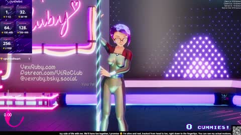 Snapshot of vexruby chatting on January 24, 2025, 2:07 am Vex Ruby online show from January 24, 2025, 2:07 am