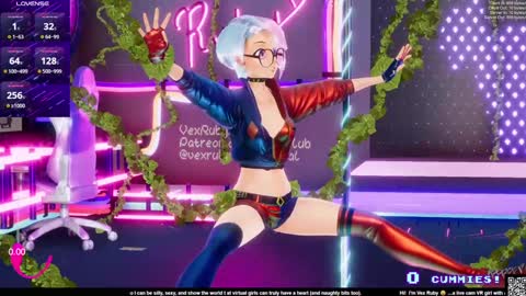 Snapshot of vexruby chatting on February 1, 2025, 2:05 am Vex Ruby online show from February 1, 2025, 2:05 am