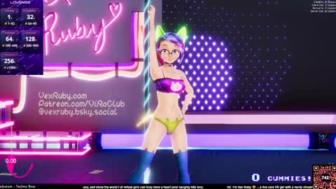 Snapshot of vexruby chatting on February 23, 2025, 1:13 am Vex Ruby online show from February 23, 2025, 1:13 am