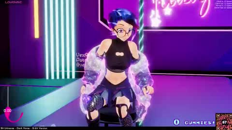 Snapshot of vexruby chatting on September 28, 2025, 12:05 am Vex Ruby online show from September 28, 2025, 12:05 am