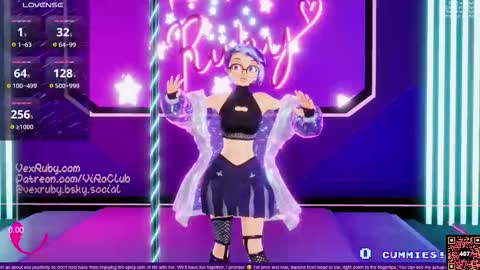 Snapshot of vexruby chatting on November 2, 2025, 12:02 am Vex Ruby online show from November 2, 2025, 12:02 am