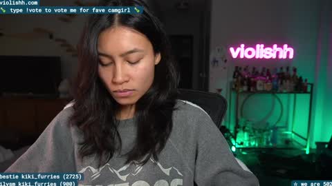 Snapshot of violishh chatting on January 13, 2025, 4:18 am follow me on twitter violishh and ig violishh online show from January 13, 2025, 4:18 am