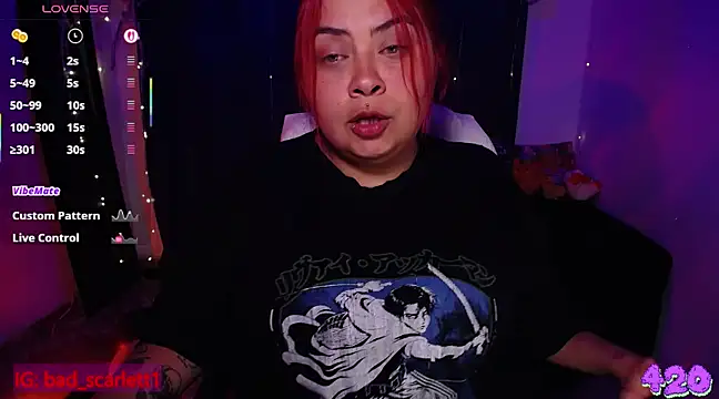 Snapshot of bad_scarlett1 chatting on March 21, 2025, 12:18 am bad scarlett1 online show from March 21, 2025, 12:18 am